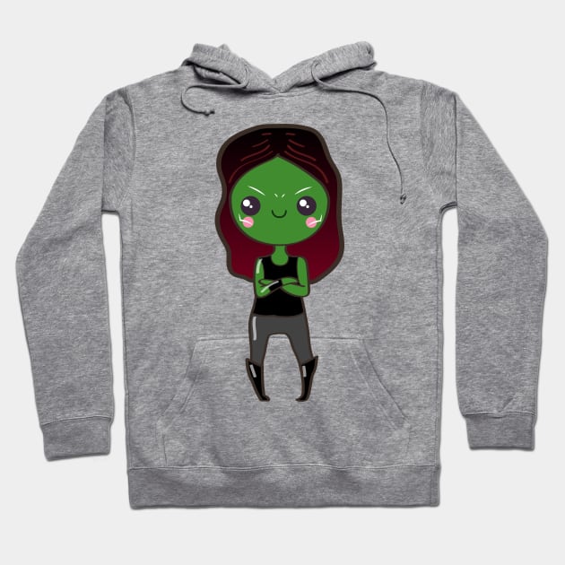 Green Space Heroine Hoodie by fashionsforfans